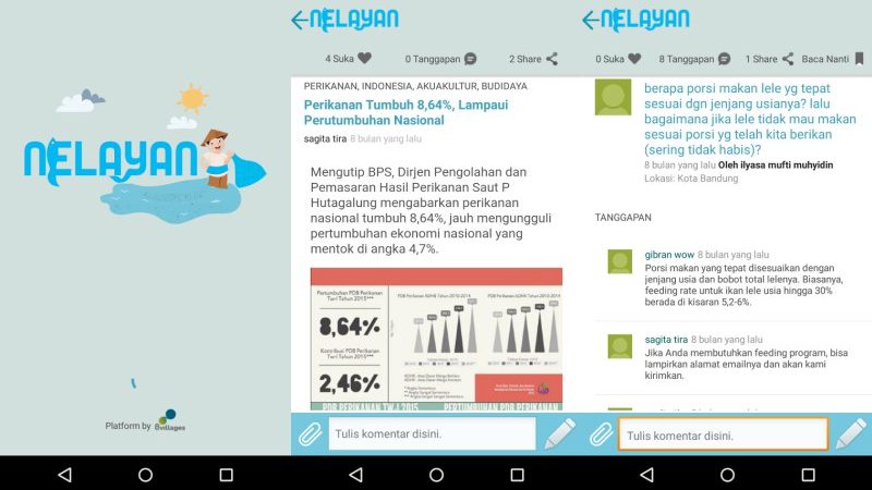 Tampilan Aplikasi Nelayan | Screenshot