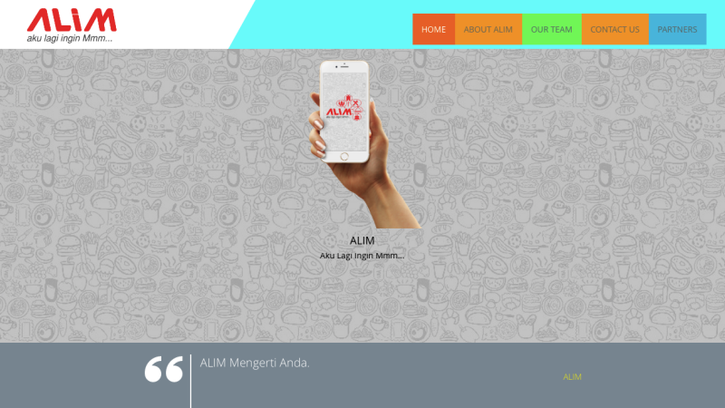Tampilan Situs Alim | Screenshot