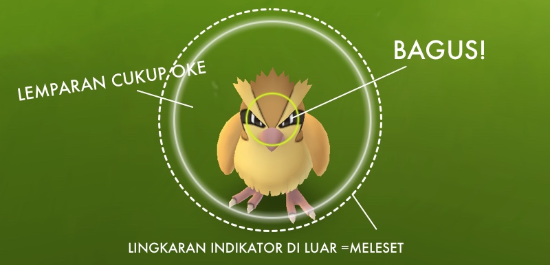 Indikator Lemparan Pokeball | Screenshot