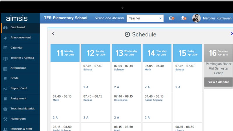 Aimsis Aplikasi Pendidikan | Screenshot