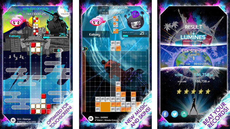 Lumines: Puzzle & Music | Screenshot 2