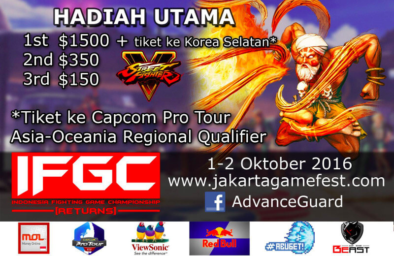 Jakarta Game Fest 2016 | Street Fighter V Competition