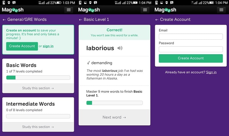 Magoosh vocabulary | Aplikasi Belajar Bahasa Inggris