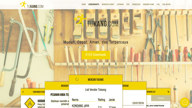 jakarta tukang harian jasa in Kedua 10 Startup Hari di Jakarta Menarik 2016 Tech Asia