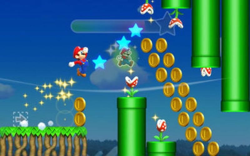 Super Mario Run - Against Players Ghost | Screenshot