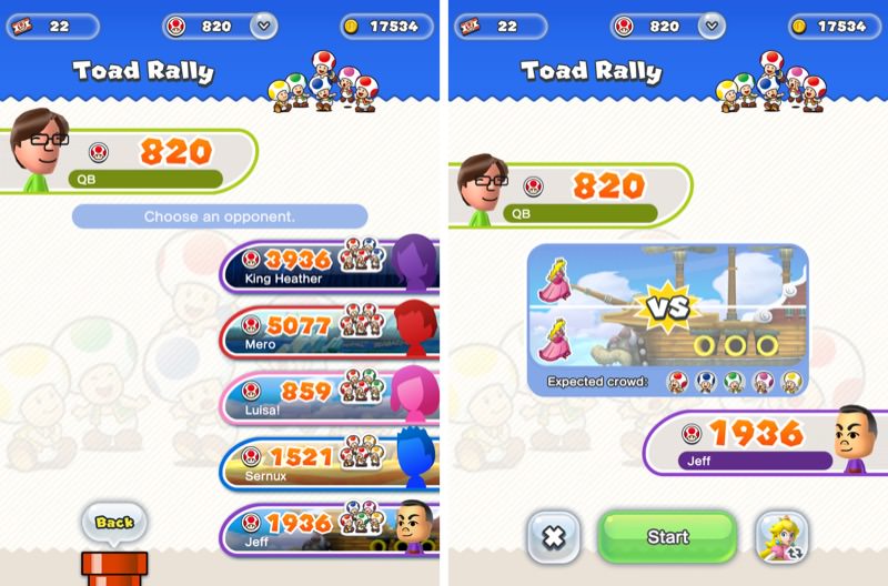Super Mario Run - Toad Rally Mode | Screenshot