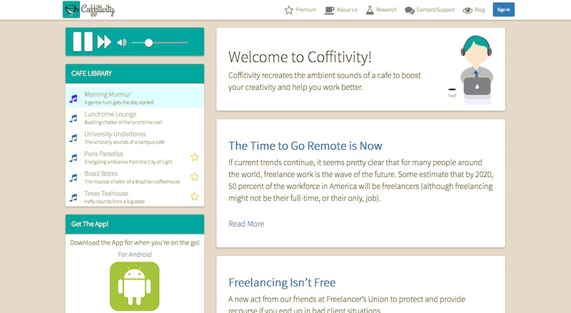 Musik dan Produktivitas Kerja | Coffitivity
