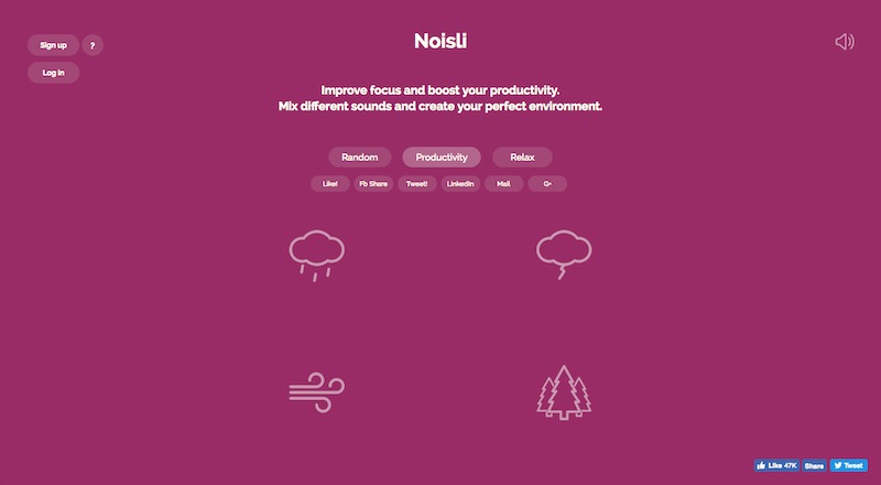 Musik dan Produktivitas Kerja | Noisli