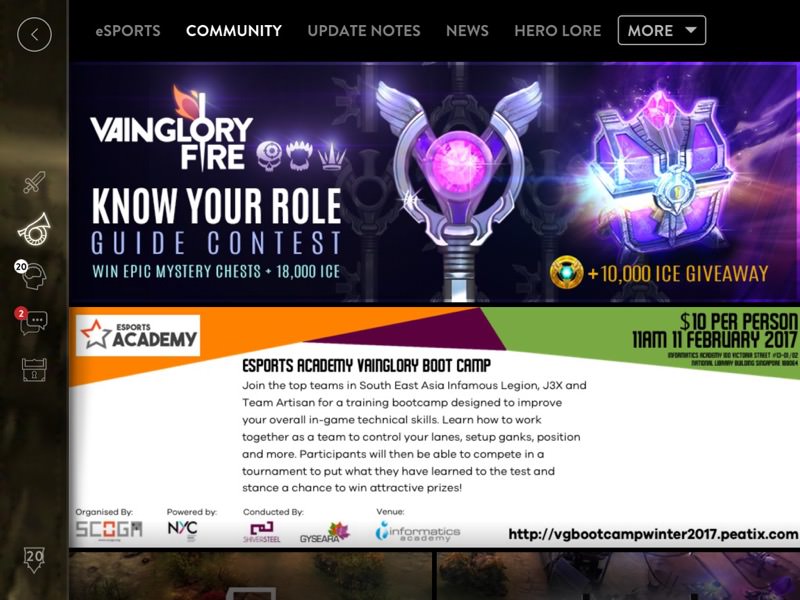 Tab Community in Vainglory | Screenshot