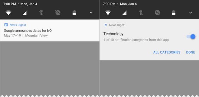 Android O Notifikasi Screenshot