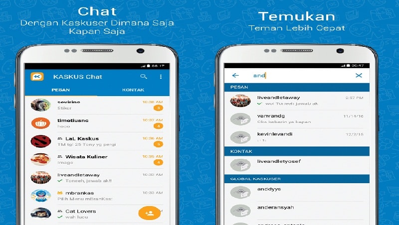 Tampilan Kaskus Chat - Screenshot