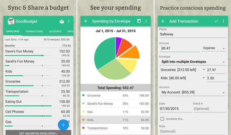 Goodbudget | Screenshot