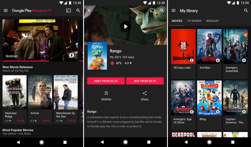 Google Play Movies TV | Screenshot