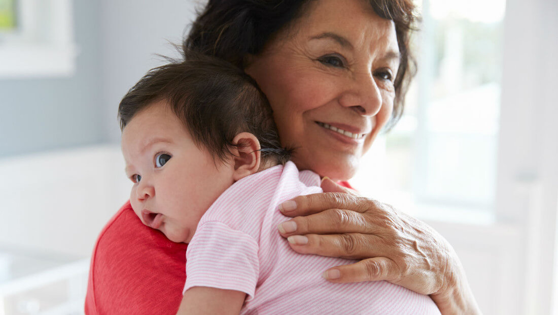 Work at Home | Grandma and Baby