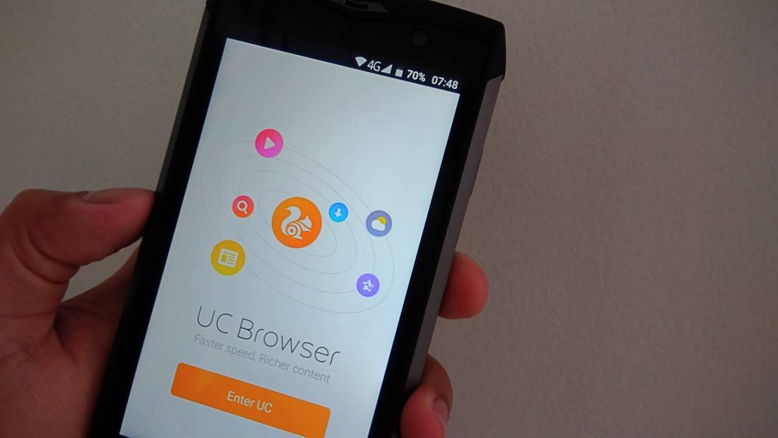 Tampilan UC Browser versi 12.0