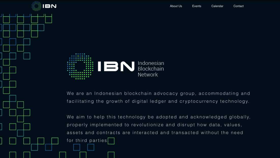 Indonesia Blockchain Network | Screenshot