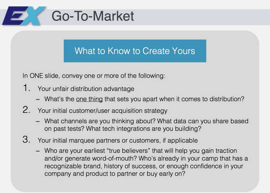 Contoh Pitch Deck | Go To Market