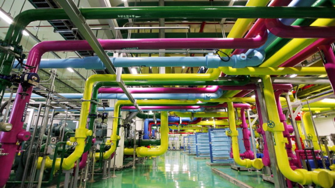 Pusat data Google di kawasan industri Changhua, Taiwan. 
