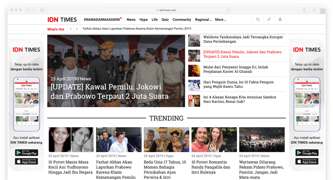 Homepage IDN Times